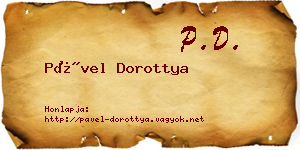 Pável Dorottya névjegykártya