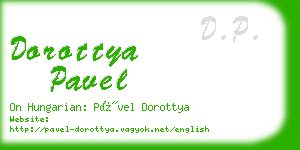 dorottya pavel business card